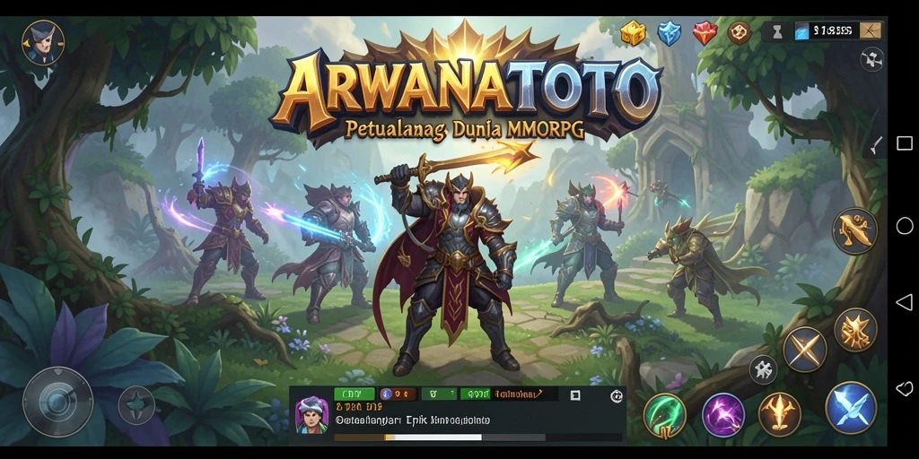 Tampilan gameplay ARWANATOTO yang mendebarkan dan seru.