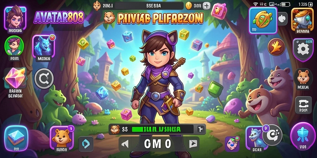 Screenshot gameplay AVATAR808 menampilkan tantangan puzzle yang seru.