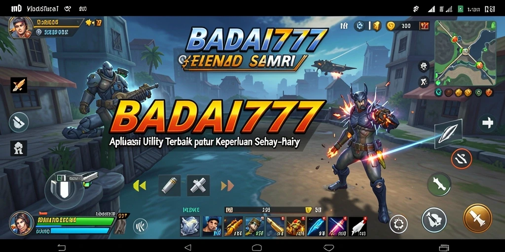 Screenshot utama BADAI777 menampilkan antarmuka aplikasi Utility yang intuitif.