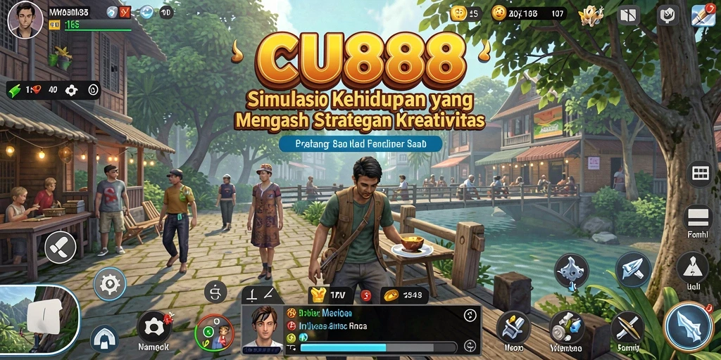 Screenshot CU888 menampilkan gameplay simulasi yang menarik dan interaktif.