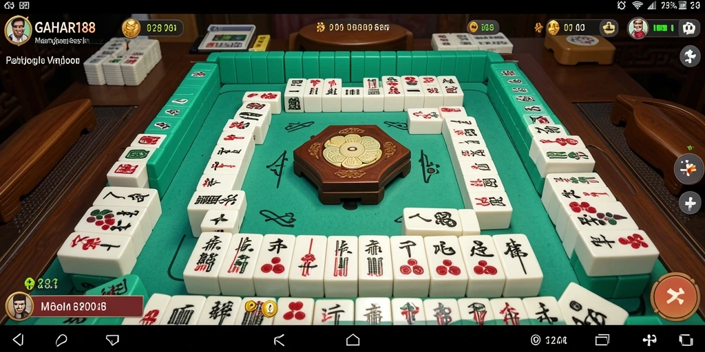 Tampilan gameplay menarik dari GAHAR188 dengan suasana Mahjong yang menantang.