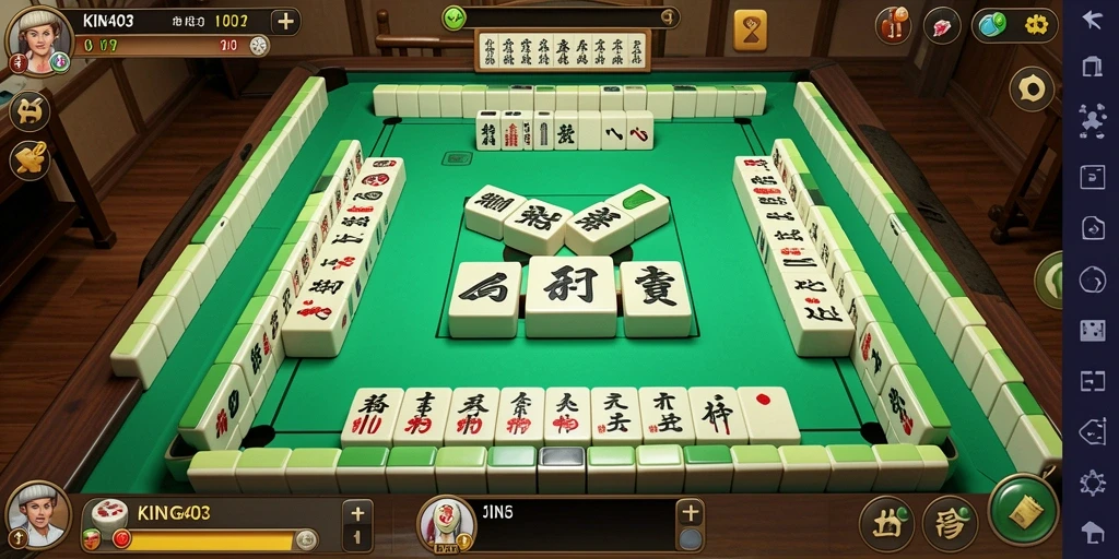 Tampilan screenshot KING403 menampilkan gameplay Mahjong yang seru dan menarik.