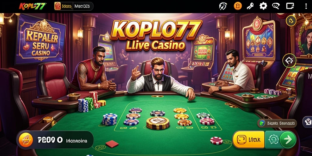 Tampilan gameplay Live Casino yang seru dan interaktif di KOPLO77.