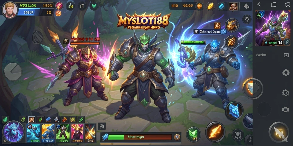 Screenshot MYSLOT188 menampilkan aksi seru dalam gameplay ARPG.