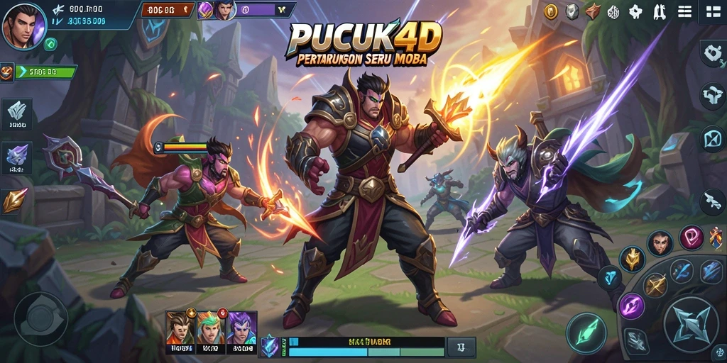 Tampilan dinamis dari gameplay PUCUK4D yang menarik.