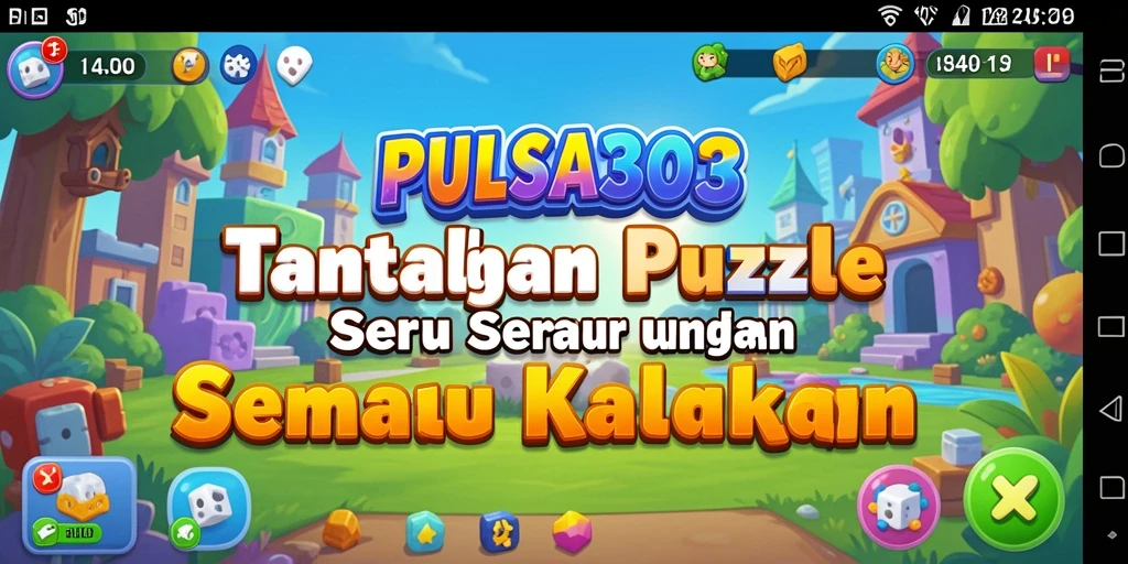 Tampilan gameplay PULSA303 dengan berbagai puzzle menarik.