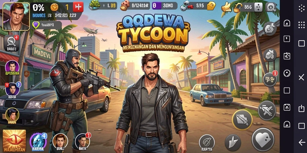 Tampilan gameplay QQDEWA yang menyenangkan dan strategis.