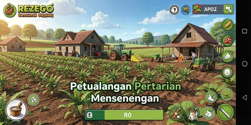 Pengalaman gameplay seru dalam dunia pertanian yang indah.