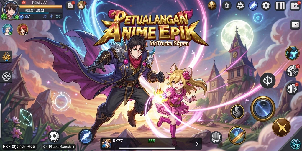 Tampilan screenshot gameplay yang mendebarkan dari RK77.