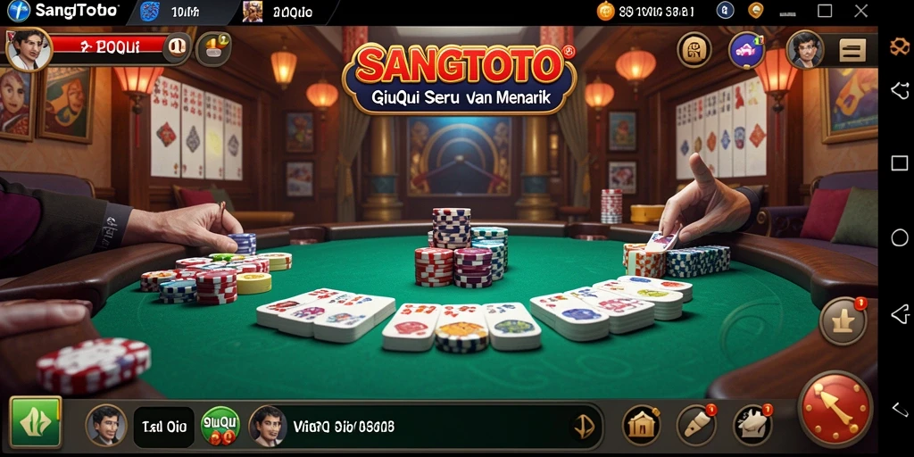 Gameplay QiuQiu yang penuh aksi dan seru dalam SANGTOTO.