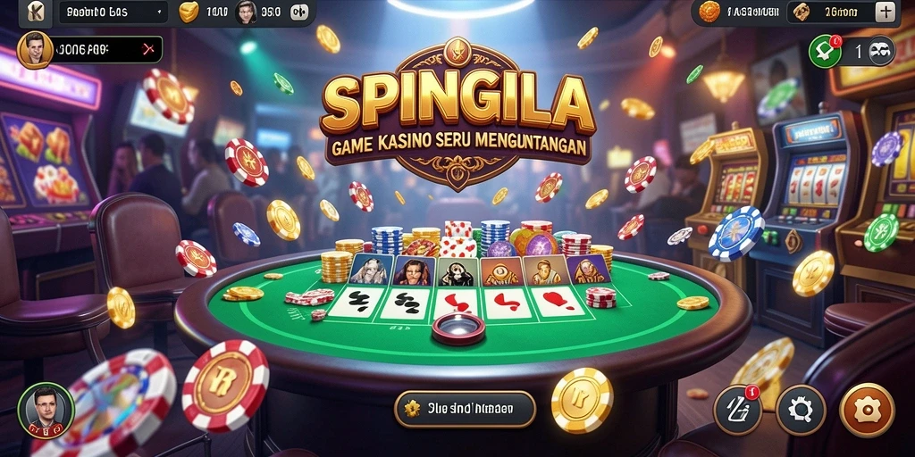 Tampilan gameplay SPINGILA yang menarik dan mengasyikkan.