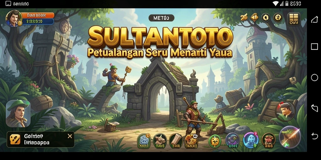 Tampilan gameplay petualangan SULTANTOTO yang seru dan menantang.
