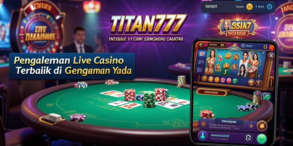 Screenshot gameplay Live Casino yang menarik dan interaktif di TITAN777.