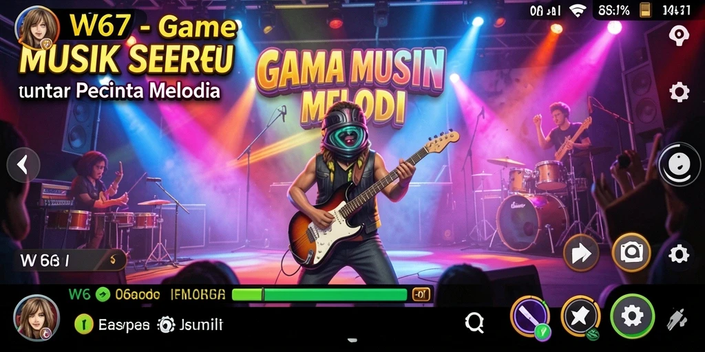 Tampilan gameplay W67 yang menarik dan interaktif.